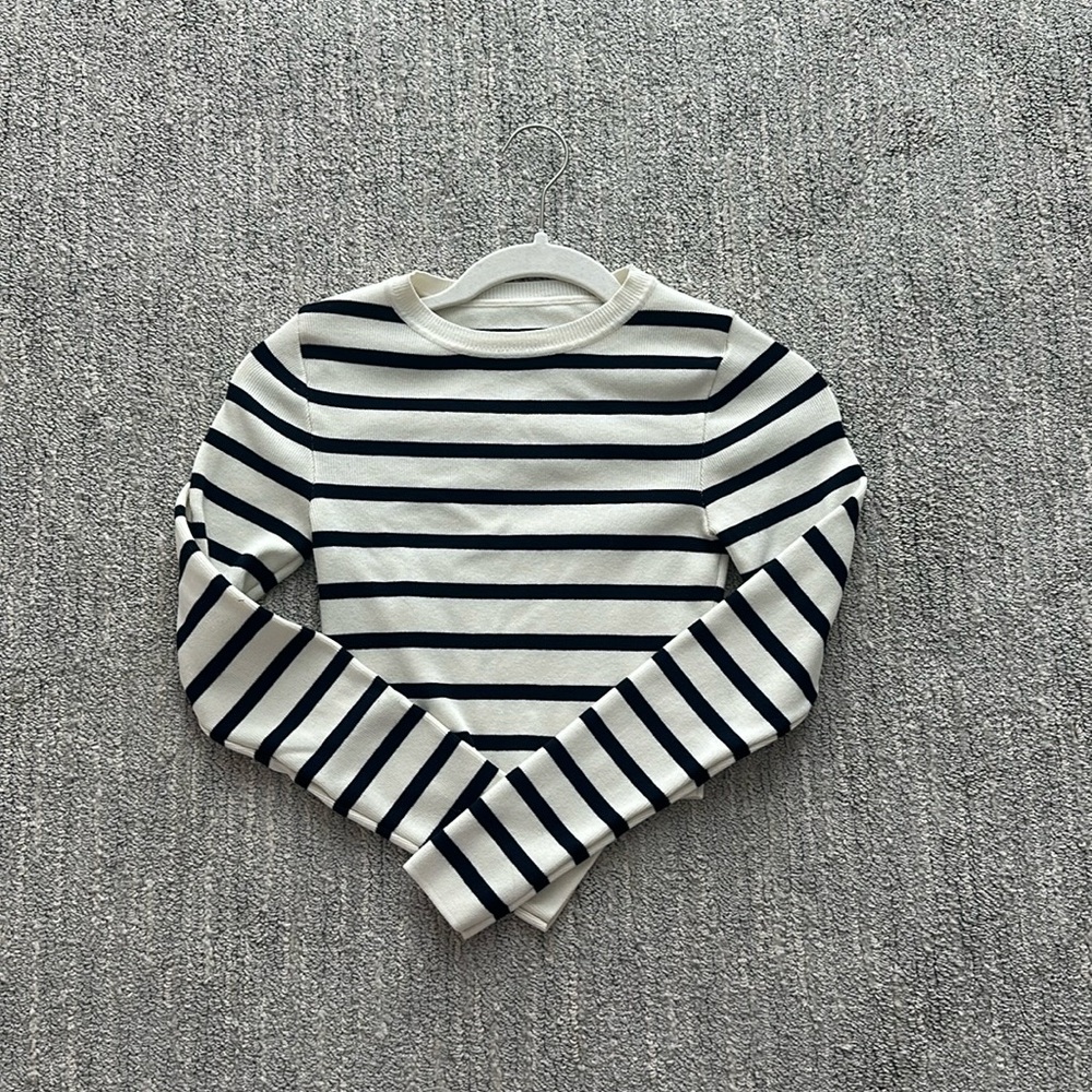 zara striped top